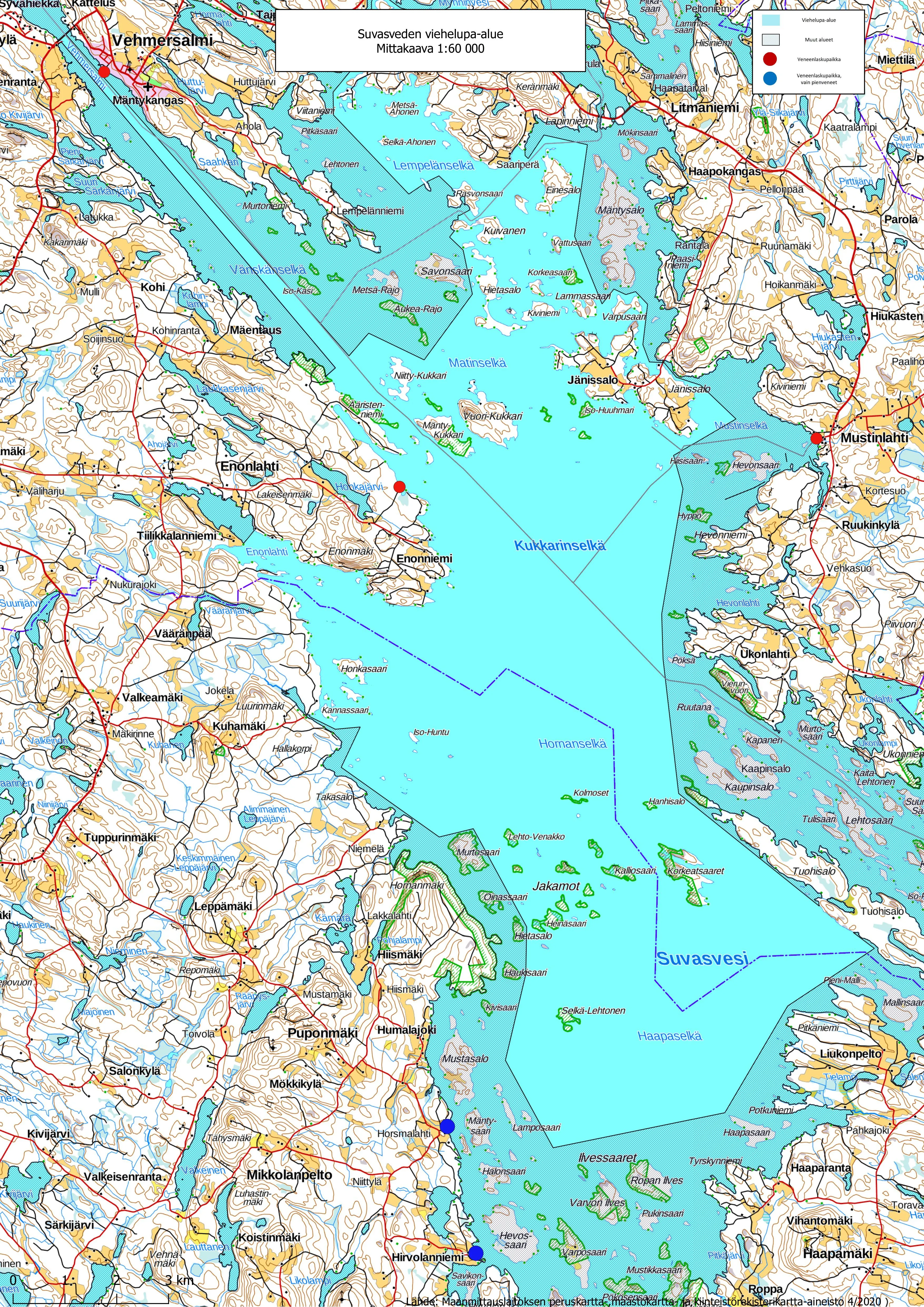 Suvasveden lupakartta